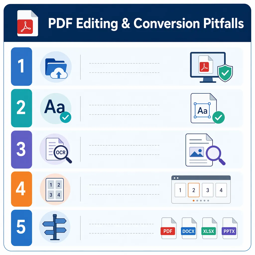 Checklist-style infographic titled 