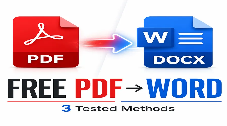 在线PDF转Word免费怎么做?3种方法实测,先分清原生PDF和扫描件