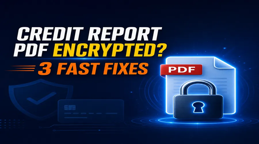 个人征信报告PDF加密了怎么办?先分清类型,再用3种方法处理