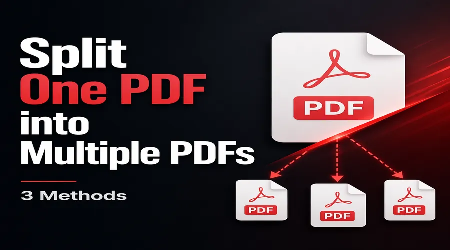 一个PDF怎么拆分成多个PDF?按页、按范围、每N页拆分一次讲清