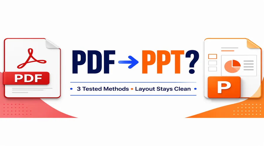 PDF可以转PPT吗?3种方法实测对比,文字版、扫描版别再乱转