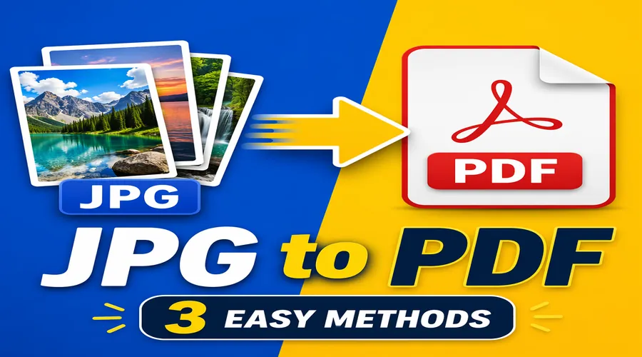 JPG怎么转换成PDF？3种简单方法，单张、多图合并都能搞定