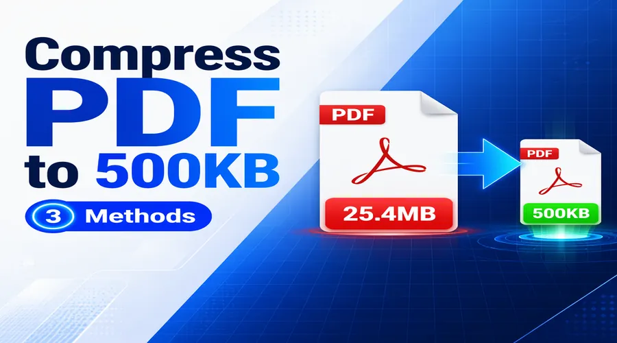 PDF怎么压缩到500KB？3种实用方法，附500K/1M/5M压缩思路