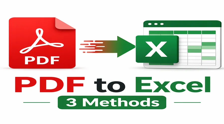 怎么把PDF转成Excel可编辑表格？3种方法讲清楚，附避坑排查