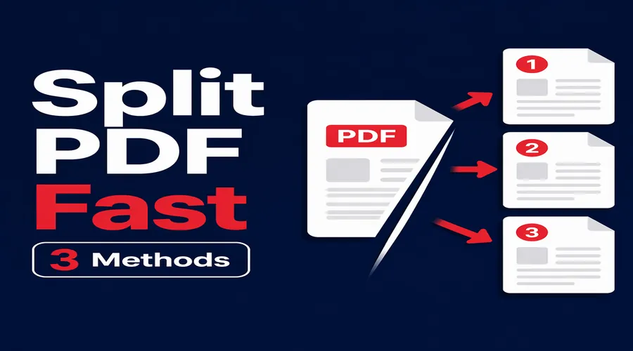 怎样拆分PDF文件？提取单页、拆成两个PDF、批量拆页3种方法