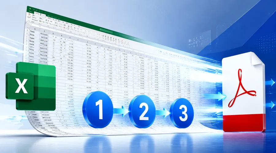 Excel表格横向太长转PDF总断页？3步强行压进一页（附逆向转回Excel）