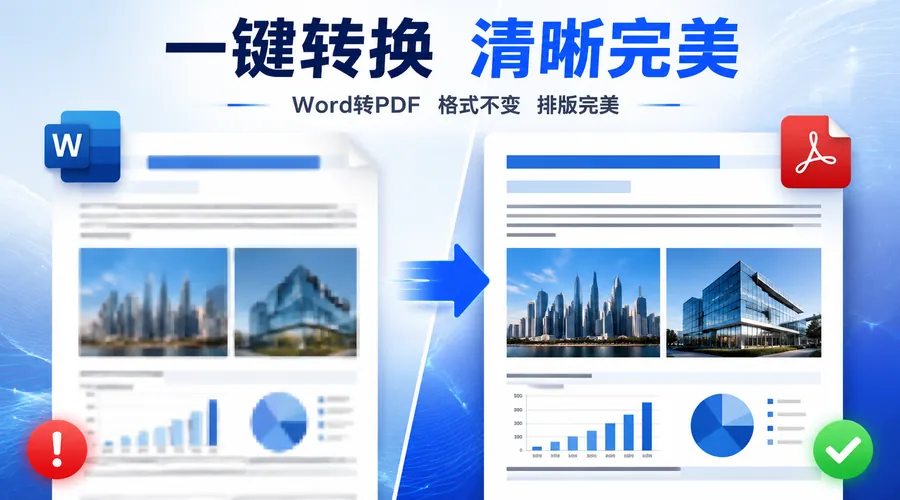 Word转PDF图片发糊怎么办？3个设置改对就好，附免费PDF互转方法