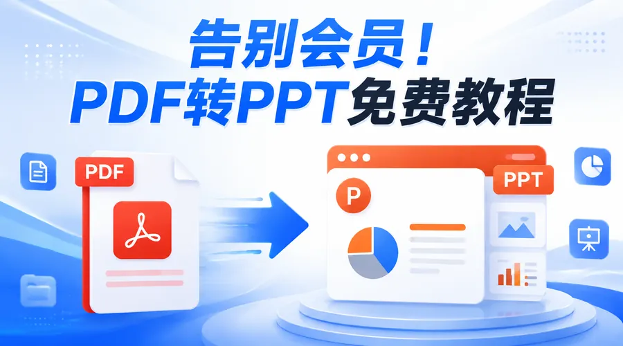 急救PDF转PPT！不充会员也能用的3个实测方法（附乱码解决指南）