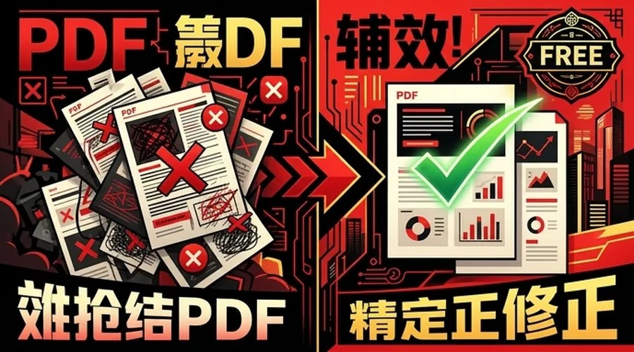 在线编辑PDF防坑实录:替同事硬啃50份文件后,我把这些免费绕坑路线记下来了