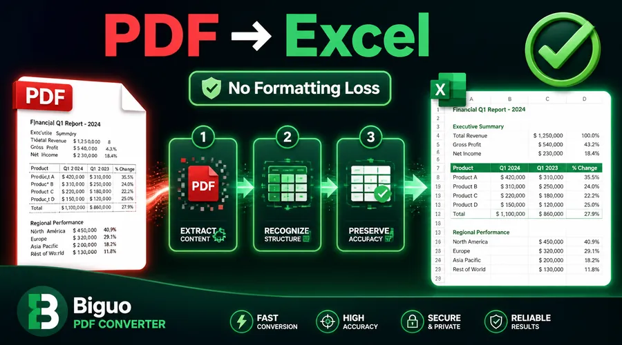 PDF转Excel总乱码?3步在线免费转,格式还原度更高(附避坑指南)