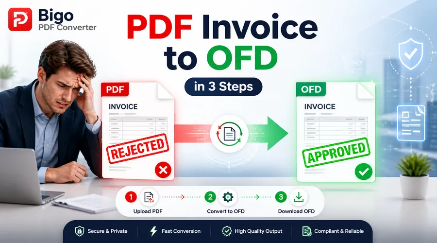 PDF发票转OFD总被退?3步搞定报销不踩坑