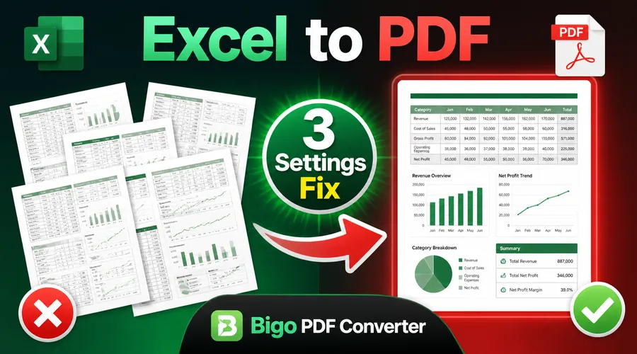 Excel转PDF表格不在同一页?改3个设置一次搞定