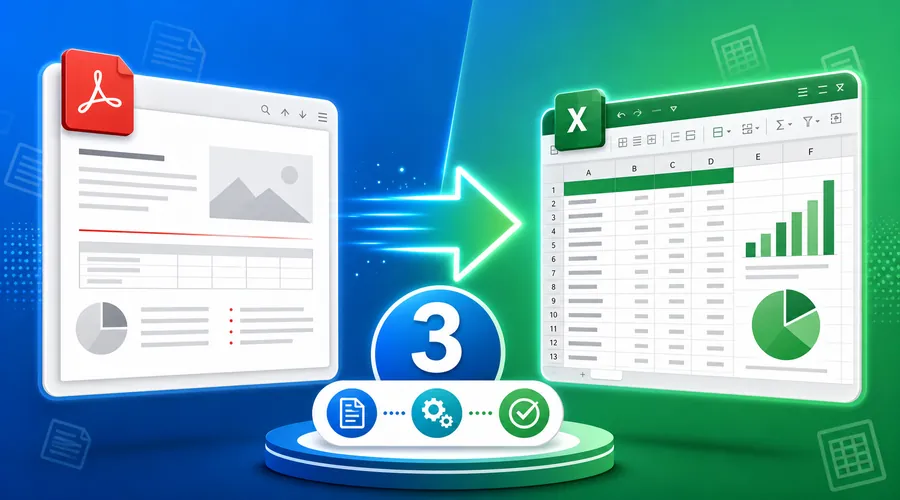 PDF 转 Excel 怎么转不乱版？先判断类型，再按 3 步操作