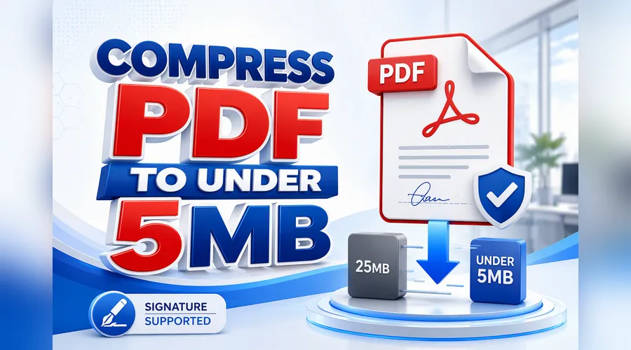 PDF怎么压缩到5M以内?普通文件和签名版都能处理