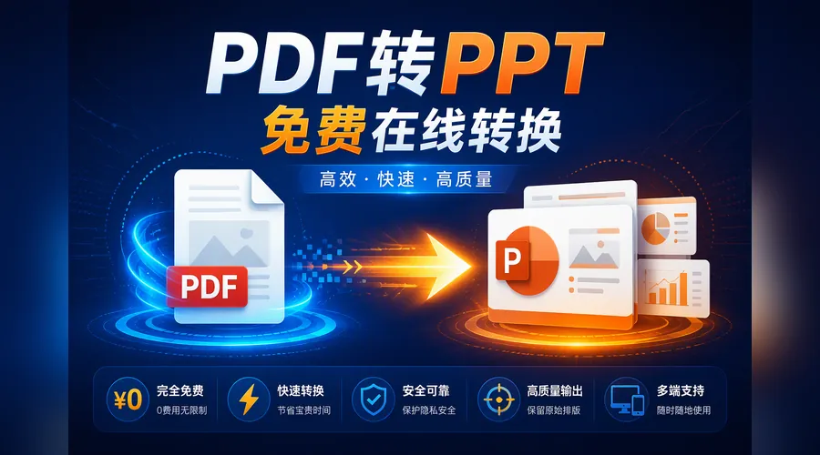 PDF转成PPT免费网页实测：3种方法怎么选，少走弯路