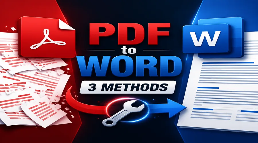 pdf怎么转换成word?3种常用方法,复杂格式也能尽量保留