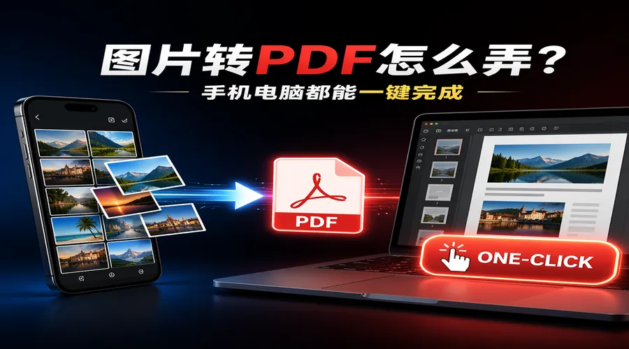 图片转PDF怎么弄？手机和电脑都能快速完成