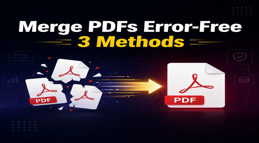 PDF合并总出错？3种方法快速合成一个文件