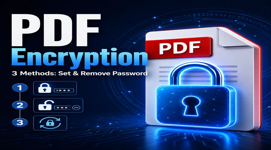 PDF如何加密?3种方法教你设置和取消密码